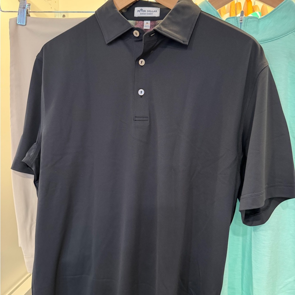 Peter Millar Men's Dark Polo Shirt